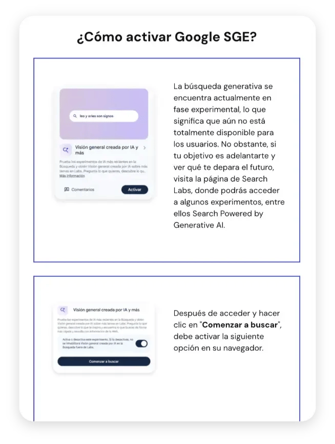 Como activar Google SGE