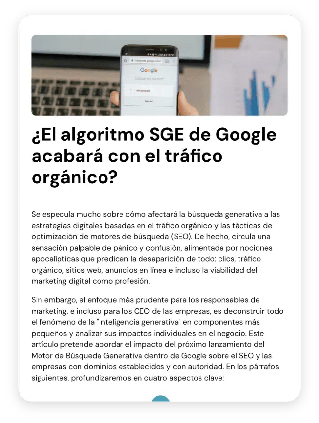 El algoritmo acabará el SEO
