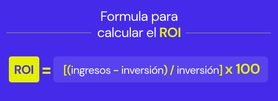 Fórmula para calcular el ROI