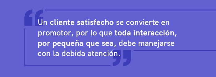 Darle la debida atención a toda interacción