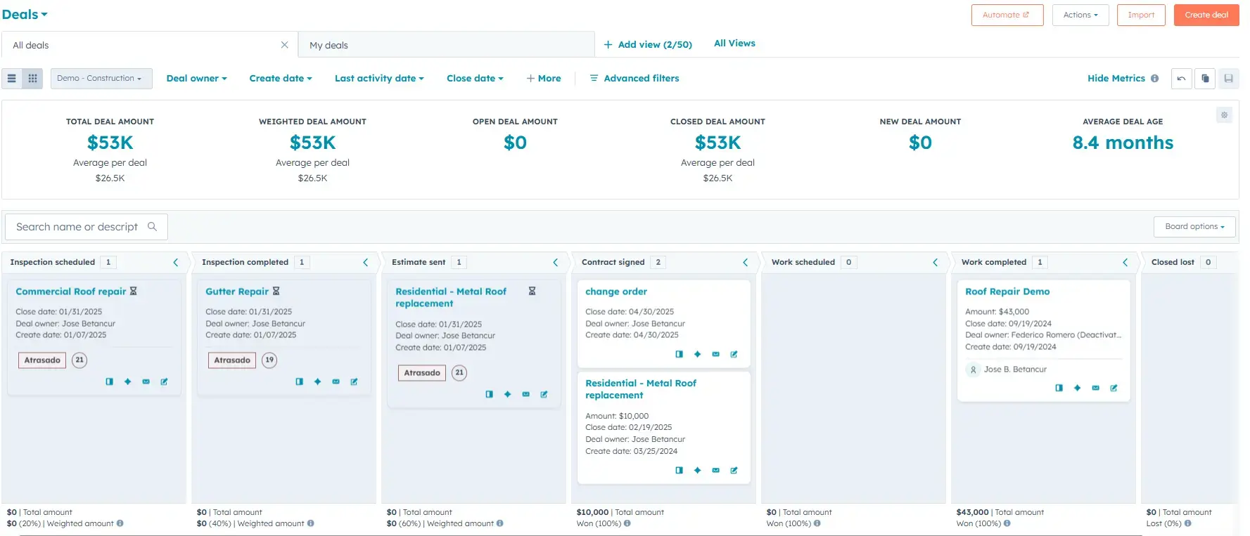 Construction Pipeline Construction Pipeline
