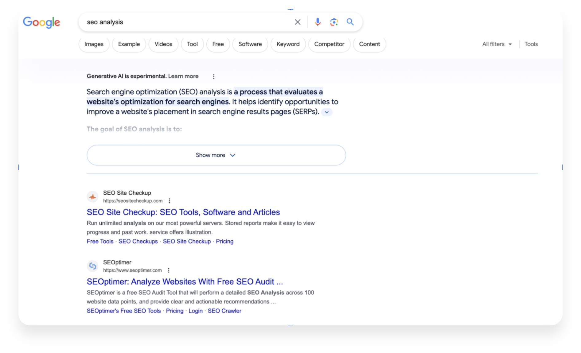SEO Analysis SEO Analysis