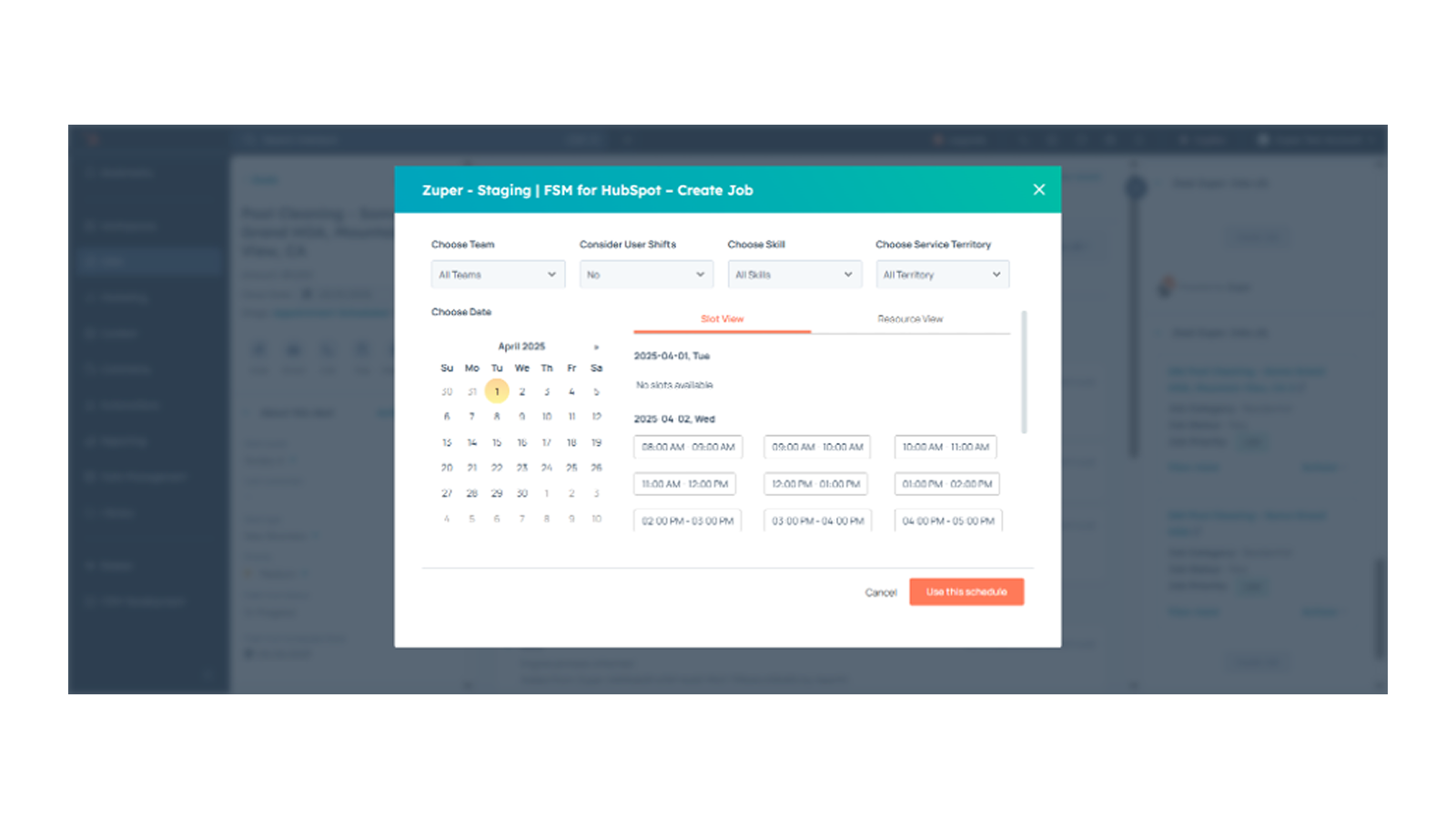 Zuper Appointment Scheduling Zuper Appointment Scheduling