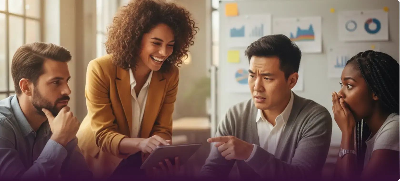 group of people working